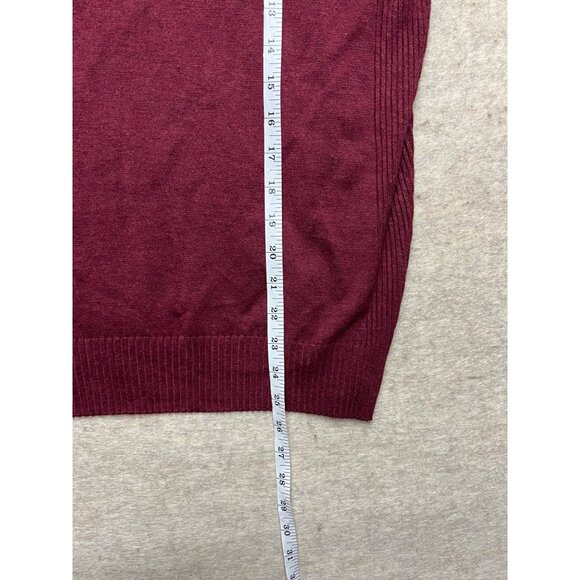 Lane Bryant Maroon Red Long Sleeve Knit Pullover Sweater Size 18/20 - Picture 7 of 7